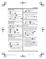 Предварительный просмотр 23 страницы Panasonic KX-TG8151FX Operating Instructions Manual