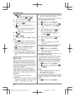 Предварительный просмотр 32 страницы Panasonic KX-TG8151FX Operating Instructions Manual