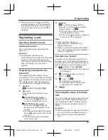 Предварительный просмотр 35 страницы Panasonic KX-TG8151FX Operating Instructions Manual