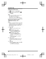 Предварительный просмотр 36 страницы Panasonic KX-TG8151FX Operating Instructions Manual