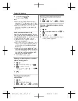 Предварительный просмотр 38 страницы Panasonic KX-TG8151FX Operating Instructions Manual