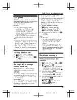 Предварительный просмотр 39 страницы Panasonic KX-TG8151FX Operating Instructions Manual