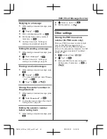 Предварительный просмотр 41 страницы Panasonic KX-TG8151FX Operating Instructions Manual