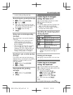 Предварительный просмотр 43 страницы Panasonic KX-TG8151FX Operating Instructions Manual