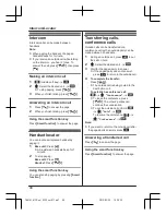 Предварительный просмотр 48 страницы Panasonic KX-TG8151FX Operating Instructions Manual