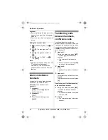 Preview for 42 page of Panasonic KX-TG8200E Operating Instructions Manual