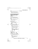 Preview for 43 page of Panasonic KX-TG8200E Operating Instructions Manual