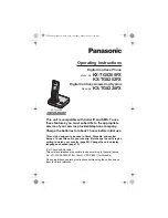 Preview for 1 page of Panasonic KX-TG8200FX Operating Instructions Manual