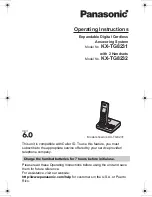 Panasonic KX-TG8231 Operating Instructions Manual preview