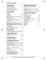 Предварительный просмотр 2 страницы Panasonic KX-TG8231 Operating Instructions Manual