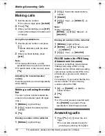 Предварительный просмотр 16 страницы Panasonic KX-TG8231 Operating Instructions Manual