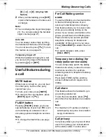 Предварительный просмотр 17 страницы Panasonic KX-TG8231 Operating Instructions Manual