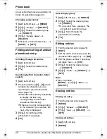 Предварительный просмотр 20 страницы Panasonic KX-TG8231 Operating Instructions Manual