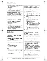 Предварительный просмотр 24 страницы Panasonic KX-TG8231 Operating Instructions Manual