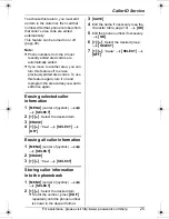 Предварительный просмотр 25 страницы Panasonic KX-TG8231 Operating Instructions Manual