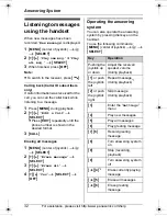 Предварительный просмотр 32 страницы Panasonic KX-TG8231 Operating Instructions Manual