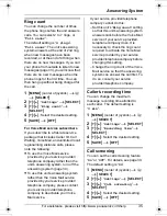 Предварительный просмотр 35 страницы Panasonic KX-TG8231 Operating Instructions Manual