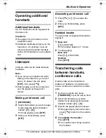 Предварительный просмотр 37 страницы Panasonic KX-TG8231 Operating Instructions Manual