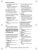 Предварительный просмотр 38 страницы Panasonic KX-TG8231 Operating Instructions Manual