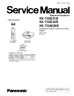 Panasonic KX-TG8231B Service Manual предпросмотр