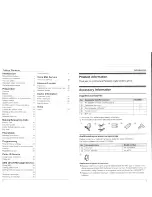 Предварительный просмотр 2 страницы Panasonic KX-TG8301HK Operating Instructions Manual