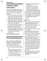 Preview for 8 page of Panasonic KX-TG8321AL Operating Instructions Manual