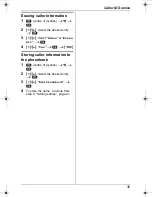 Предварительный просмотр 35 страницы Panasonic KX-TG8321AL Operating Instructions Manual