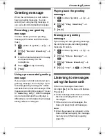 Предварительный просмотр 37 страницы Panasonic KX-TG8321AL Operating Instructions Manual