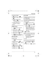 Предварительный просмотр 23 страницы Panasonic KX-TG8411FX Operating Instructions Manual