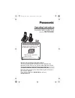 Preview for 1 page of Panasonic KX-TG8412C Operating Instructions Manual