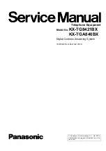 Panasonic KX-TG8421BX Service Manual preview