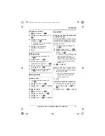 Предварительный просмотр 19 страницы Panasonic KX-TG8421E Operating Instructions Manual