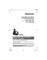 Preview for 1 page of Panasonic KX-TG8511BX Operating Instructions Manual