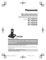 Предварительный просмотр 1 страницы Panasonic KX-TG8561 Series Operating Instructions Manual