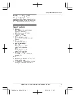 Предварительный просмотр 9 страницы Panasonic KX-TG8561 Series Operating Instructions Manual