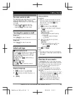 Предварительный просмотр 15 страницы Panasonic KX-TG8561 Series Operating Instructions Manual