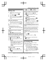 Предварительный просмотр 17 страницы Panasonic KX-TG8561 Series Operating Instructions Manual