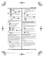 Предварительный просмотр 33 страницы Panasonic KX-TG8561 Series Operating Instructions Manual