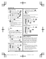 Предварительный просмотр 34 страницы Panasonic KX-TG8561 Series Operating Instructions Manual