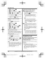 Предварительный просмотр 36 страницы Panasonic KX-TG8561 Series Operating Instructions Manual