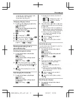 Предварительный просмотр 21 страницы Panasonic KX-TG8562AZ Operating Instructions Manual