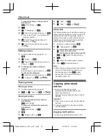 Предварительный просмотр 22 страницы Panasonic KX-TG8562AZ Operating Instructions Manual