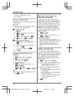 Предварительный просмотр 32 страницы Panasonic KX-TG8562AZ Operating Instructions Manual