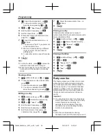 Предварительный просмотр 34 страницы Panasonic KX-TG8562AZ Operating Instructions Manual