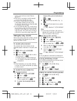 Предварительный просмотр 35 страницы Panasonic KX-TG8562AZ Operating Instructions Manual