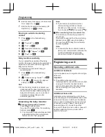 Предварительный просмотр 36 страницы Panasonic KX-TG8562AZ Operating Instructions Manual