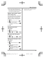 Предварительный просмотр 41 страницы Panasonic KX-TG8562AZ Operating Instructions Manual