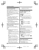 Предварительный просмотр 42 страницы Panasonic KX-TG8562AZ Operating Instructions Manual