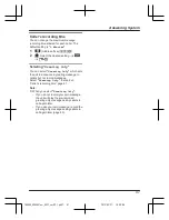 Предварительный просмотр 47 страницы Panasonic KX-TG8562AZ Operating Instructions Manual