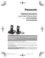 Предварительный просмотр 1 страницы Panasonic KX-TG8563AZ Operating Instructions Manual